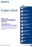 Cyber-shot-handboek DSC-W300. Inhoud. Index VKLIK!