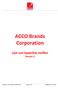 ACCO Brands Corporation. Lijst van beperkte stoffen Revisie 3