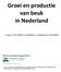 Groei en productie van beuk in Nederland
