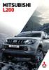 Prijzen en specificaties L200 MY maart 2017 MITSUBISHI L200