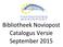 Bibliotheek Noviopost Catalogus Versie September 2015