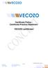 Certificate Policy / Certificate Practice Statement. VECOZO certificaten