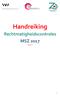 Handreiking. Rechtmatigheidscontroles MSZ 2017 Versie 1.0