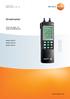 Datasheet testo / -3 / -4. Drukmeter. Voor de gas- en waterinstallateurs. testo testo testo hpa. bar.