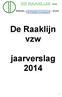 De Raaklijn vzw jaarverslag 2014