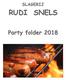 SLAGERIJ RUDI SNELS Party folder 2018