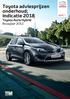 Toyota adviesprijzen onderhoud; indicatie 2018 Toyota Auris Hybrid Bouwjaar 2012