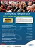 NATIONAL TENDER DAY : het jaar van overheidsopdrachten. Met aanwezigheid van :