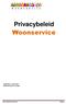 Privacybeleid Woonservice