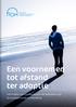 Een voornemen tot afstand ter adoptie