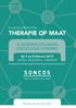 2 e AANKONDIGING THERAPIE OP MAAT. 8 e INTERDISCIPLINAIRE ONCOLOGIE CONGRES. (6) 7 en 8 februari 2019 HOTEL PAPENDAL, ARNHEM