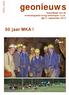 50 jaar MKA! geonieuws. maandblad van de mineralogische kring antwerpen v.z.w. 38(7), september 2013