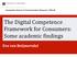 The Digital Competence Framework for Consumers: Some academic findings. Eva van Reijmersdal