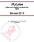 Notulen Algemene Ledenvergadering NDB 20 mei 2017 Verenigingsgebouw de Krooshof