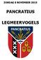 ZONDAG 8 NOVEMBER 2015 PANCRATIUS LEGMEERVOGELS