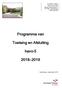 Programma van. Toetsing en Afsluiting. havo-5