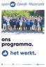open Opwijk - Mazenzele ons programma. het werkt.