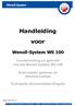 Handleiding voor. Wenoll-System WS 100. Voorbereiding en gebruik van het Wenoll-System WS 100. Recirculatie systeem en demand module