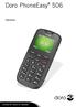 Doro PhoneEasy 506. Nederlands