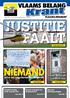 JUSTITIE FAALT NIEMAND. Krant Vlaams-brabant. Armoede rond Brussel neemt toe. wint bij regularisatie illegalen