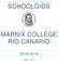 SCHOOLGIDS MARNIX COLLEGE RIO CANARIO