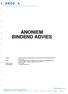 ANONIEM BINDEND ADVIES