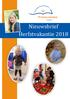 Nieuwsbrief Herfstvakantie 2018