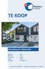 TE KOOP. Moselborg 54, Maastricht. Bouwjaar : 1981 Woon opp. : 97 m 2 Perceel opp. : 166 m 2 Inhoud : 330 m 3