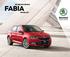 FABIA DE NIEUWE ŠKODA PRIJSLIJST