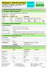 PRODUCT SPECIFICATION ORGANIC ETHANOL, ALCOHOL 96% NATUURLIJK NATUURLIJK PRODUCT CODE: X1569, X1570, X1571