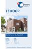 TE KOOP. Giselbertstraat 18, Maastricht. Bouwjaar : 2004 Woon opp. : 130 m 2 Perceel opp. : 139 m 2 Inhoud : 430 m 3