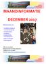 MAANDINFORMATIE DECEMBER 2017