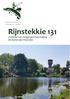 Rijnstekkie 131. clubblad van Hengelsportvereniging De Rijnstreek Woerden
