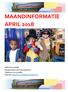 MAANDINFORMATIE APRIL 2018