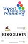 BORGLOON Sportbeleidsplan Borgloon