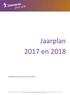 Jaarplan 2017 en 2018