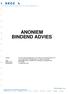 ANONIEM BINDEND ADVIES