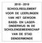 SCHOOLREGLEMENT VOOR DE LEERLINGEN VAN HET GEWOON BASIS- EN LAGER- ONDERWIJS IN DE SCHOLENGEMEENSCHAP VAN DE STAD DENDERMONDE