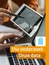 Uw onderzoek Onze data