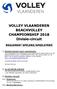 VOLLEY VLAANDEREN BEACHVOLLEY CHAMPIONSHIP 2018 Divisie-circuit