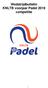 Wedstrijdbulletin KNLTB voorjaar Padel 2019 competitie