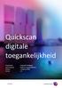 Quickscan digitale toegankelijkheid