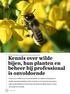 Kennis over wilde bijen, hun planten en beheer bij professional is onvoldoende