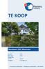 TE KOOP. Gansbaan 15K, Meerssen. Bouwjaar : 1971 Woon opp. : 70 m 2 Perceel opp. : - Inhoud : 165 m 3