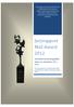 Juryrapport MaS Award 2012