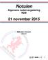 Notulen Algemene Ledenvergadering NDB 21 november 2015 NDC den Hommel