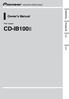 Owner s Manual. ipod adapter CD-IB100II العربية