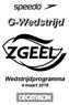 G-Wedstrijd Wedstrijdprogramma 4 maart 2018