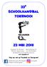 33 e Schoolhandbal Toernooi