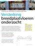 Versterking breedplaatvloeren onderzocht